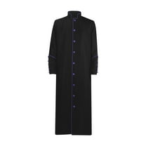 Men's Cassock Robe Priest Pastor Robes Vestments Minister Outfit Clergy Pulpit Clothing Preacher Christian Costume