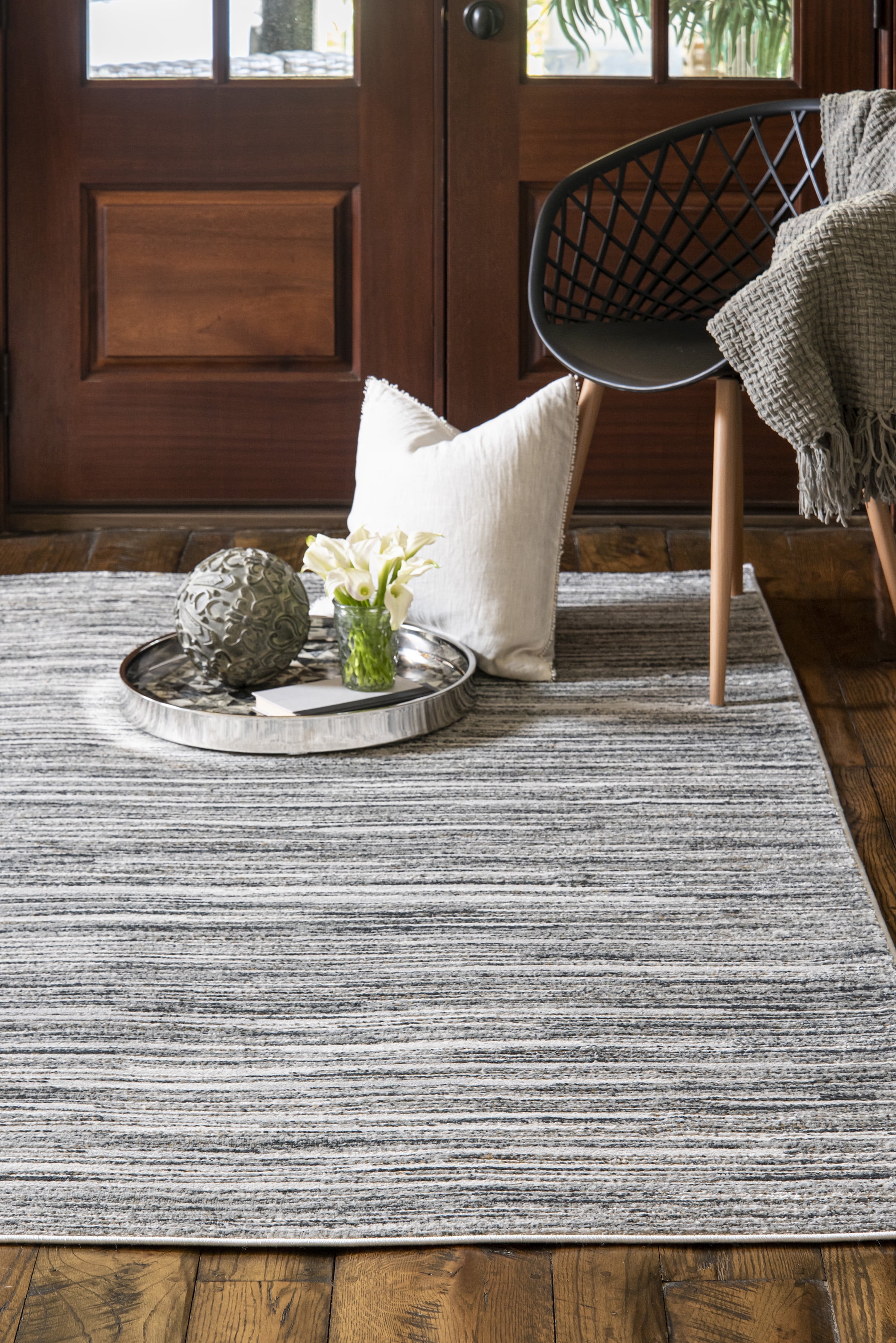 United Weavers Evolution Conner Contemporary Abstract Runner Rug, Cream, 2'7" x 7'2"