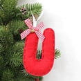 thumbnail image 1 of Adornos Colgantes para Árbol de Navidad con 26 Letras | Decoración Navideña Personalizada | Tema: Gorro de Papá Noel | Adornos Navideños Colgantes - Paquete de 1, 1 of 5