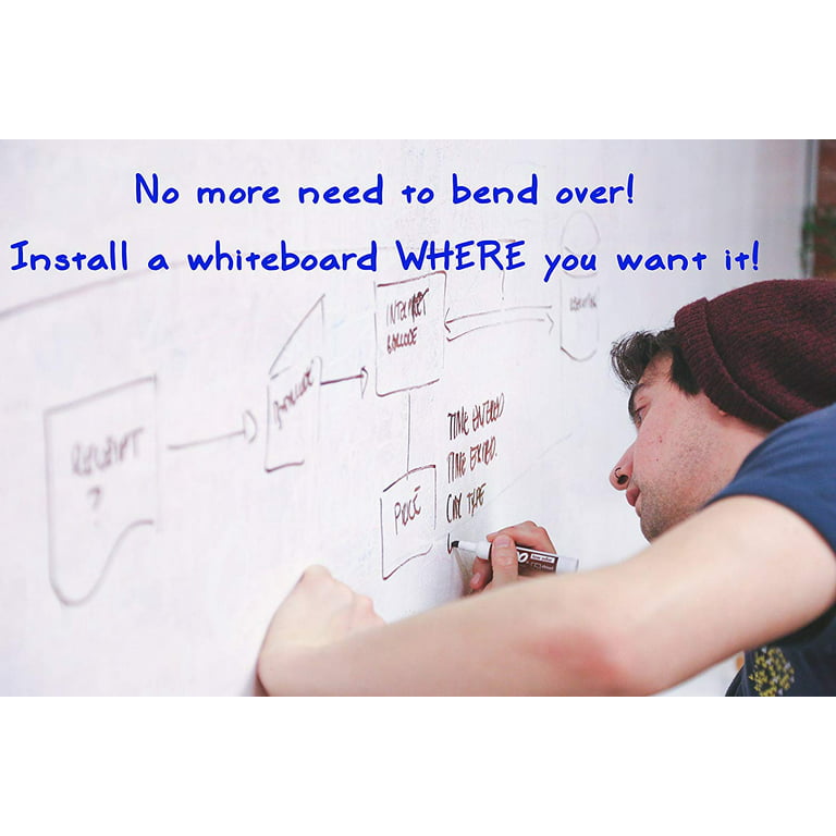 Royat Self-Adhesive White Board Sticker Removable, Whiteboard Wall