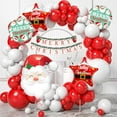 thumbnail image 4 of Decoration Merry Christmas Theme Balloons Garland with Santa Foil Balloons Set of 68 Pcs Xmas Party Decoration Items, Merry Christmas Decoration Balloon Party, Santa Claus Decoration Balloon, 4 of 4