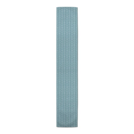 

Creative Products Tribal Arrow Diamond Pattern Sky Blue 16x90 Poly Twill Table Runner