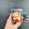 thumbnail image 3 of King Feng Shui Lucky Cats Lucky Beckoning Waving Wealth Cat Tall Negro, dorado, amarillo, dos en total, energía de luz, no requiere batería, 3 of 3