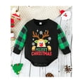 thumbnail image 2 of Bagilaanoe Newborn Baby Girl Boy Christmas Rompers  Letter Plaid Deer Print Long Sleeve Bodysuits 3M 6M 9M 12M 18M Infant Casual One Piece Short Jumpsuit, 2 of 8