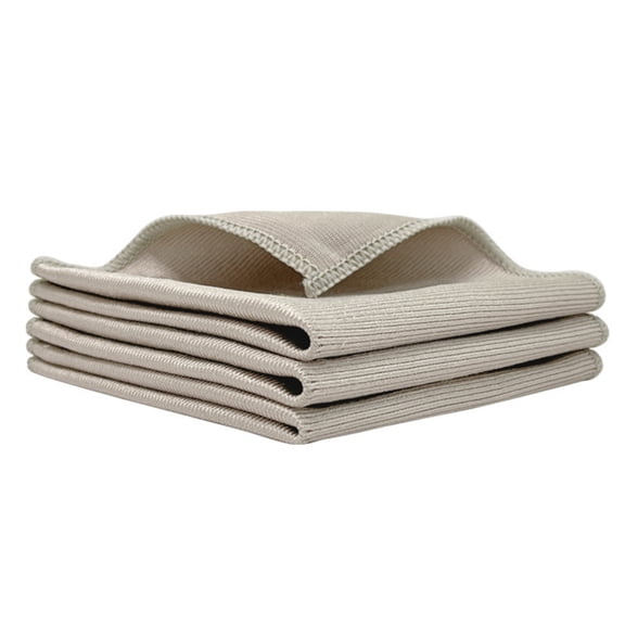 Coffee 2 Pack Glass Cleaning Cloths Microfiber Polishing Towels For Windows Mirrors Streak Free Lint Free Highly Absorbent Kitchen Car Furniture