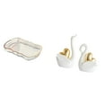 thumbnail image 1 of Elegante bandeja de almacenamiento de alimentos y cosméticos con forma de cisne para tocador de baño, desayuno, cafetería, exhibición de frutas y, 1 of 8
