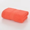 thumbnail image 1 of XmhyTop-A Toallas de algodón suave para invitados, paquete de 2, 70 x 40 cm, absorbentes, para uso diario y limpieza facial, color naranja., 1 of 5