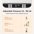 thumbnail image 4 of HTVRONT Auto Tumbler Heat Press - Update A200 Tumbler Heat Press Machine, Adjustable Pressure & Switchable Heat Plate Attachment, 4 Memory Modes for 15 OZ, 16 OZ, 20 OZ, 30 OZ Tumblers & Glasses, 4 of 10