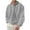 Gray, variant on Men's Winter Solid Color Lapel Loose Long Sleeve T-Shirt, Henley Button Up Sport Top for Casual Wear, Gym and Lounge Style,Black,4XL