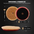 thumbnail image 2 of Wool Buffing Polishing Pads, Coarse Medium Cutting Car Wool Pads with Hook and Loop for Car Polisher, 2 of 4