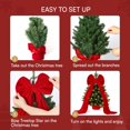 thumbnail image 4 of Batería LED Tree Topper Joiedomi de 24 pulgadas con lazo de terciopelo preiluminada, 4 of 8