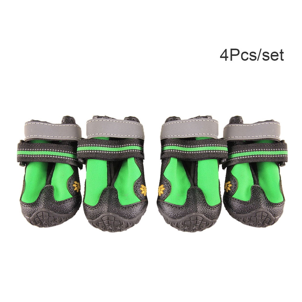4pcs/set Pet Dog Boots Puppy Foot Protective Shoes with Reflective