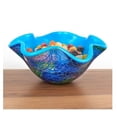 thumbnail image 2 of homeroots home decor 386757 Abstract Multi Color Glass Centerpiece Bowl, 2 of 2