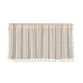 thumbnail image 2 of Valance Curtains For Kitchen - Window Light Blocking Short Rod Pocket Curtain Panels For Small Window Bathroom Basement, 2 of 9