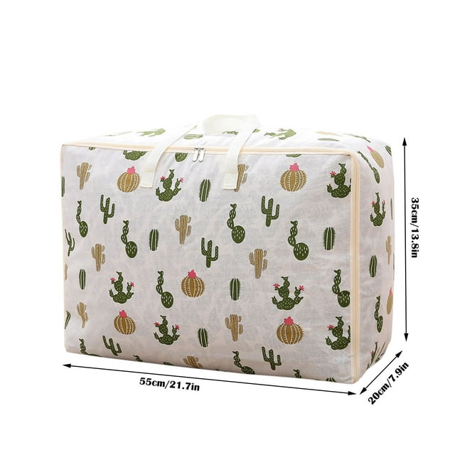 Agiferg Largecapacity Storage Bag With Handle Largecapacity Storage Bag Foldable Storage Bucket For Quilt Blanket And Pillow