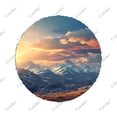 thumbnail image 3 of Mountain Sunset Polyester Universal Spare Wheel Tire Cover Custom Tire-Covers for Trailer RV SUV Truck Camper, 3 of 5