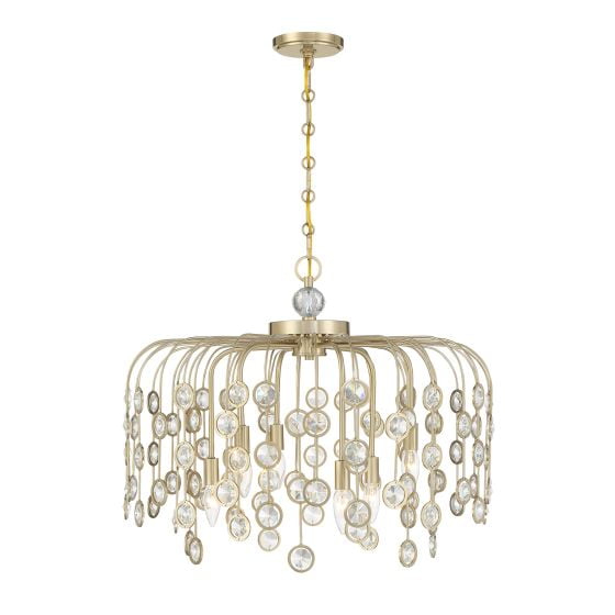 Savoy House - 1-3598-6-127 - Irina 6-Light Chandelier in Noble Brass