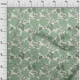 thumbnail image 2 of oneOone Tissu Georgette Viscose Menthe Rayé & Floral Matériel de Robe Imprimé Tissu au Mètre 42 Pouces de Large, 2 of 4