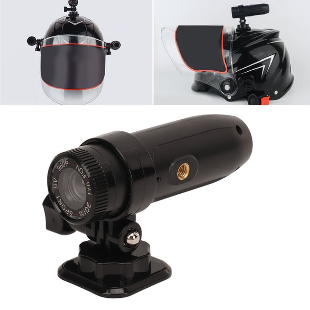 Cámara para casco de moto ANGGREK Videocámara DV 960P para exteriores Plástico