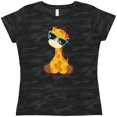 thumbnail image 3 of Inktastic Cute Giraffe, Giraffe with Sunglasses, Cute Animal Women's T-Shirt, 3 of 5