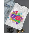 thumbnail image 3 of 90s Retro Design T-Shirt Women -Image by Shutterstock, Female 3X-Large, 3 of 4