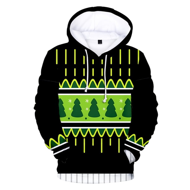 Sudaderas Navideñas Para Mujer Vintage Divertidas de Manga Larga Con Cuello Redondo Shift Printed Tops Odeerbi ODB209487