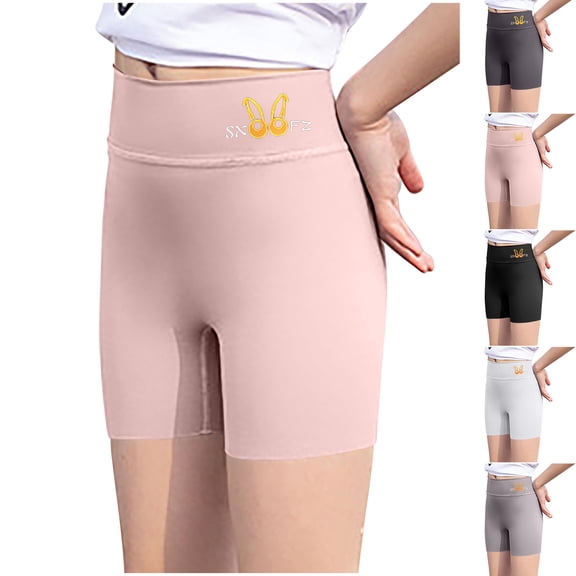 Antinious Toddler Girls Solid Slim Fitness Soft Outer Yoga Shorts