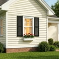 thumbnail image 4 of Kadyn Louver Shutters with Premium Board and Batten, Window Panel Shutters with Easy Mount for Farmhouse, Home Office, Living Room, Bedroom, Black(14"*25"), 4 of 8
