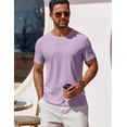 thumbnail image 4 of COOFANDY Mens Muscle T Shirts Casual Short Sleeve Shirt Crew Neck Cotton Tee Shirts 1 Pack Athletic Gym Shirts Basics Workout Shirts, 4 of 6