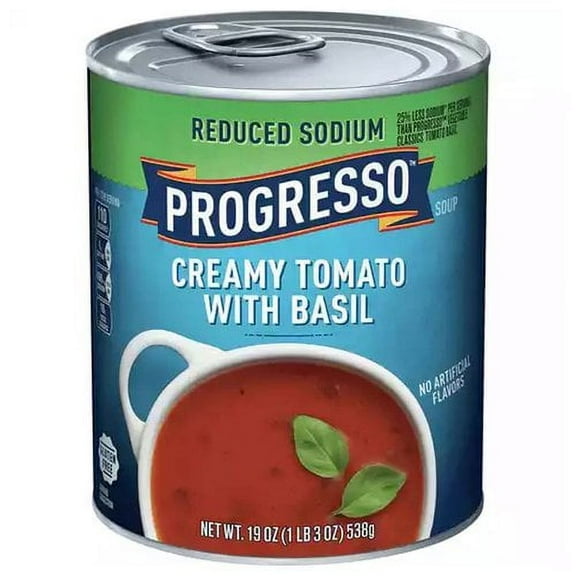 Progresso Reduced Sodium Creamy Tomato Basil Soup - 19 oz (Pack of 2)