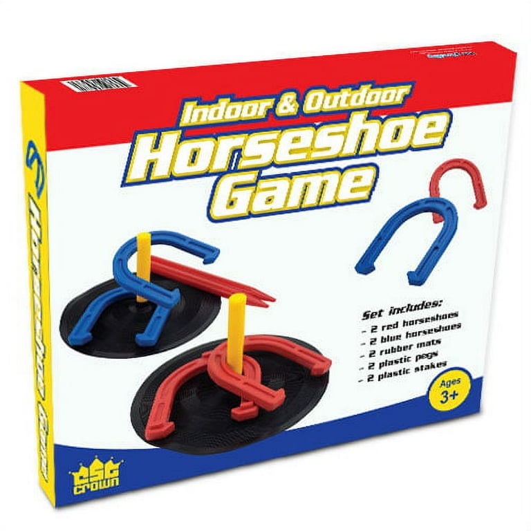 GSE Games & Sports Expert Indoor and Outdoor Rubber Horseshoe Game Set