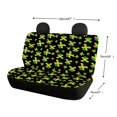 thumbnail image 4 of POLERO Jamaican Flag Heart & Cross Pattern Rear Backrest Protectors with SUV Car, Washable Non-Slip Bench Seat Cushions(Set of 2), 4 of 4
