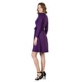 thumbnail image 5 of Womens V Neck Faux Wrap Belted Dress, 5 of 5