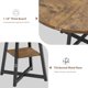 thumbnail image 4 of Industrial 47-pulgada round dining mesa set para 4 to 6 people con tabletop y metal base ideal para para dining room y sala de estar rustic brown, 4 of 6