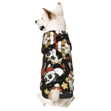 Haiem Cute Dog Panda for Winter Dog Hoodie Sweatshirts with Pockets Warm Dog Clothes for Small Dogs Chihuahua-Small