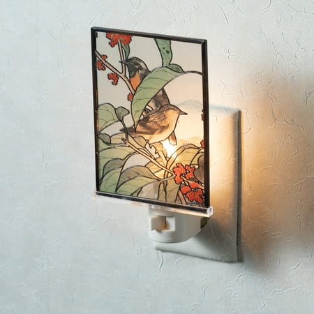 

Bird Nightlight Multicolor 6.25 H Glass