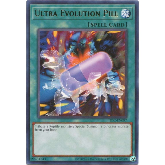 YuGiOh Invasion of Chaos 25th Anniversary Rare Ultra Evolution Pill IOC-EN097