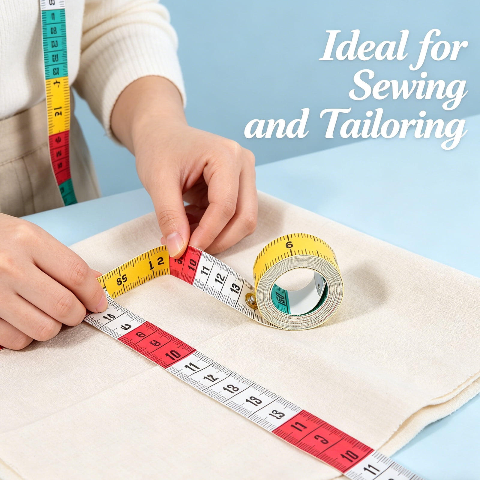 Soft Measuring Tape for Body & Sewing, Dual Scale Tailor Tape Measure,60in/150cm