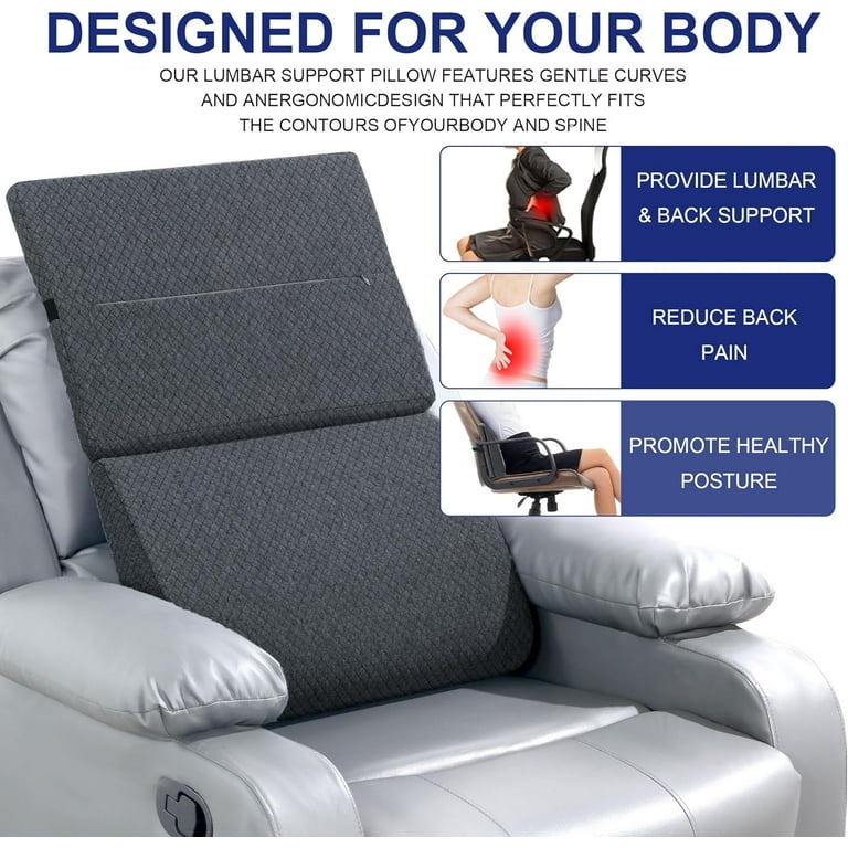 Lower back support pillow for recliner chair hotsell