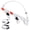 White MachineGun&Pistol 2-in-1, variant on VR Gunstock for Meta Quest 3, Quest 3S Rifle-Like or Dual-Pistol Handle VR Gun Stock Quest3 VR Games Accessories Connect to Touch Controller, Real Game Feeling