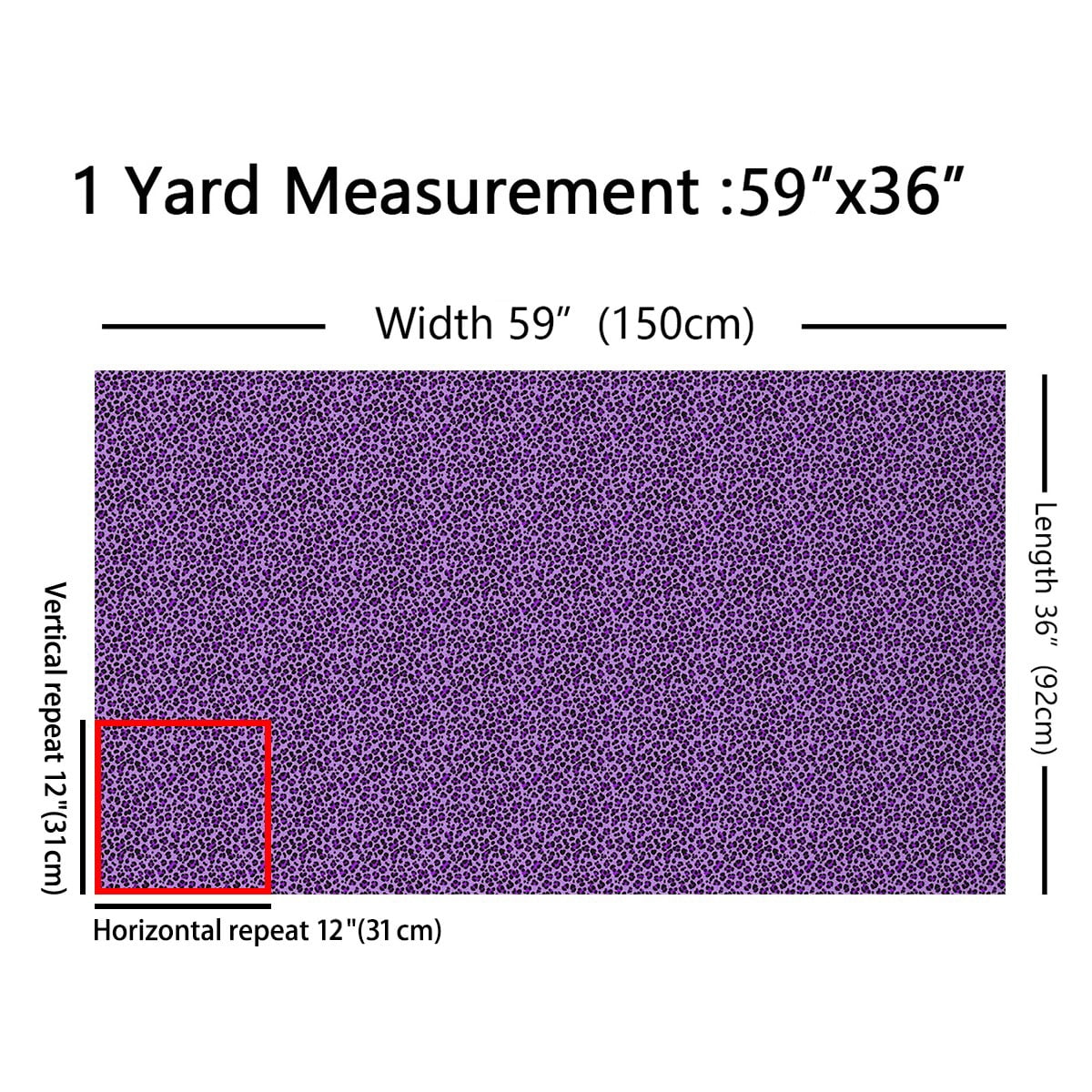 Castle Fairy Animal Cheetah Fabric by the Yard 5 Yard,Leopard Print Sewing Fabric,Black Purple Fabric for Sewing,Breathable Abstract Home Decor