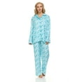 thumbnail image 2 of Lati Fashion Women Pajamas Set Pants and Top Long Sleeve, 2-Piece Female Pajamas Set Green M, 2 of 4