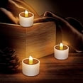 thumbnail image 2 of Solar Tea Lights For Outdoors, Pack Of 6 Solar , Outdoor Flickering, Solar Tea Light, 2 of 5