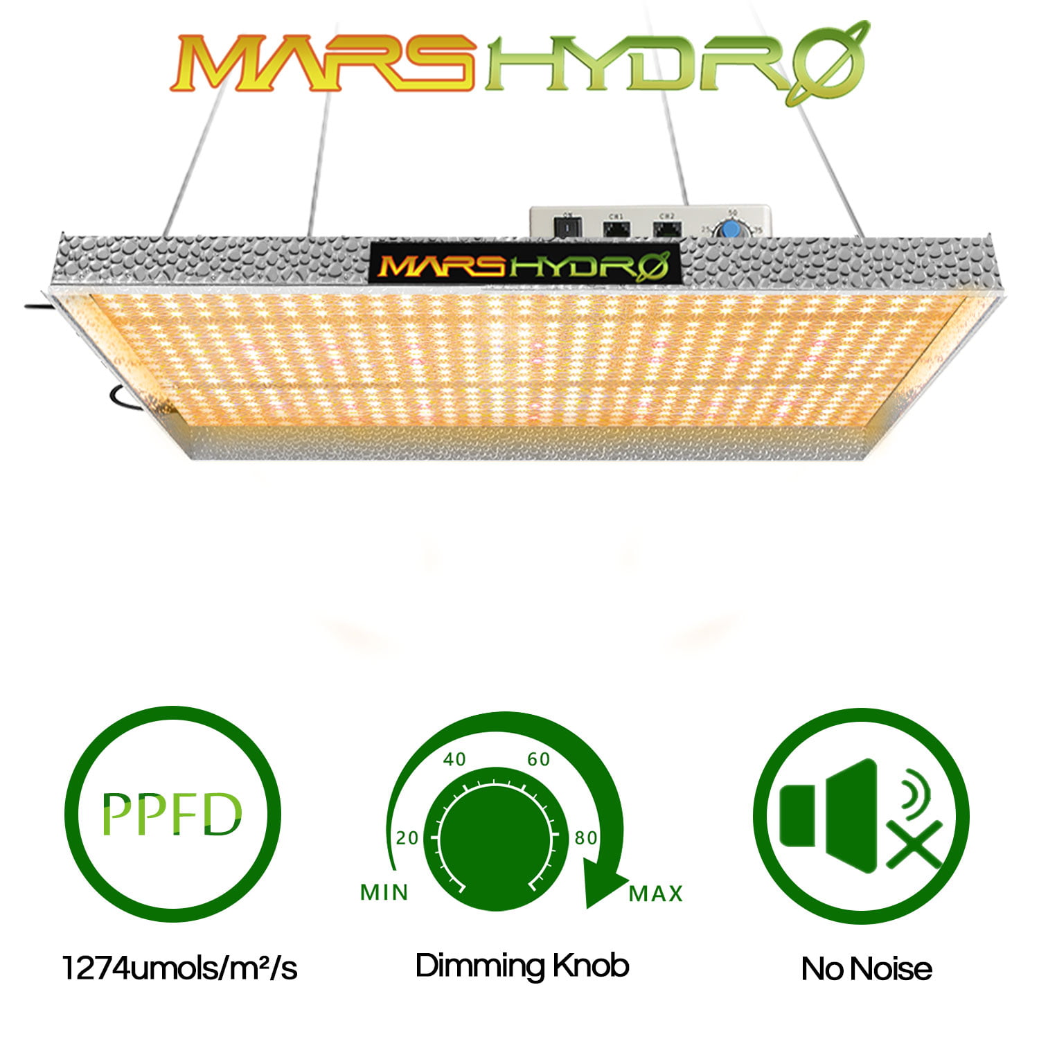 Mars Hydro TS 600W LED Grow Light Sunlike Full Spectrum Indoor IR for Hydroponic 