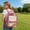 Pink, variant on Clear PVC Large Capacity Organizer Backpack Lightweight Waterproof Easy Clean for Campus Concert Travel Storage Pack Daypack