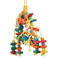 thumbnail image 5 of Rzvnmko Large Parrot Bird Toys,Colorful Wooden Blocks Beads Chewing Bird Toys for Parrots,Birds Macaw Toys Cockatoo Toys African Grey Parrot Toys Medium Parrots, 5 of 11
