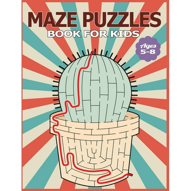 Maze Puzzles Book for Kids Ages 58 The Brain Game Mazes Puzzle Activity Workbook for Kids with