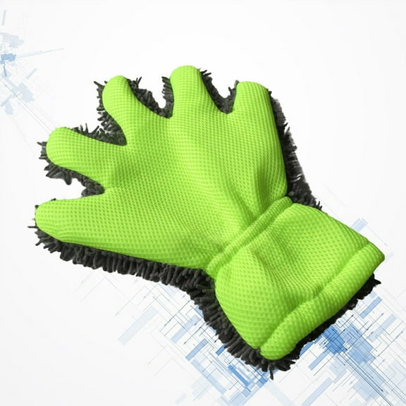 AURARMLET 1Pcs Waterproof Car Washing Mitts Chenille for Car Washing and House Cleaning