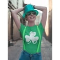 thumbnail image 2 of Clover With Heart T-Shirt Women -Smartprints Designs, Female XX-Large, 2 of 4