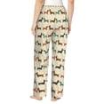 thumbnail image 3 of Xecao Dachshund Dog Women's Straight Lounge Pajama Pants: The Epitome of Relaxed Sleepwear, 3 of 9